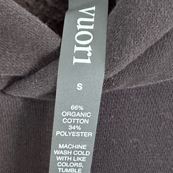 Vuori Restore Oversized Woman's Fleece Hoodie, Washed Black, Size Small - Picture 4 of 8